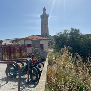 randonnée trottinette électrique port Vendres cap Béar